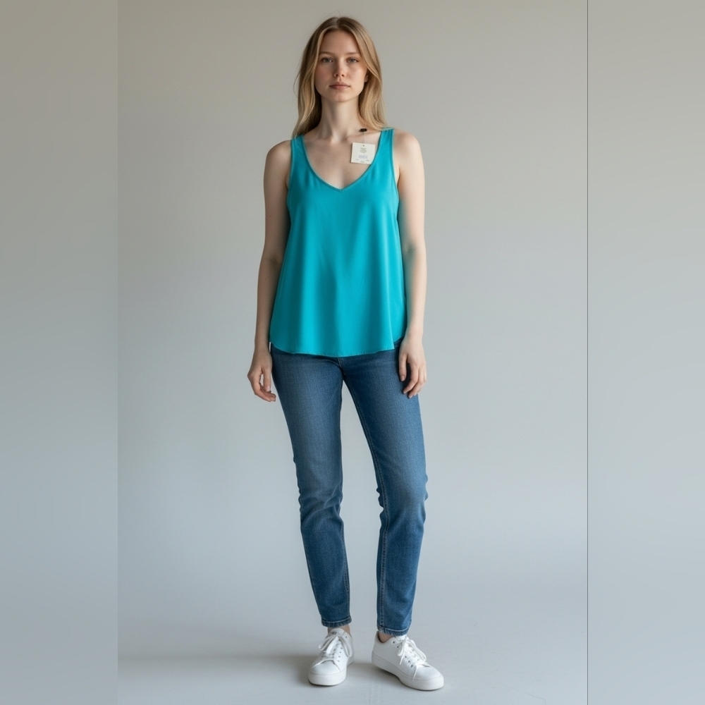 NWT Denver Hayes Relaxed Scoop Neck Tank Top